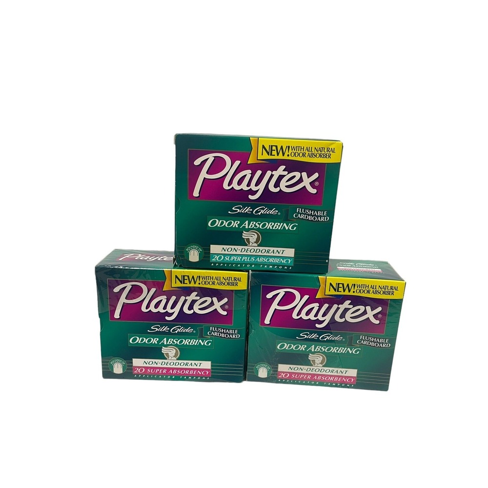 Vintage Playtex Cardboard Tampons 60 Count Display Only Movie Prop New 1998 READ